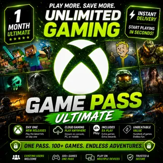 XBOX GAME PASS ULTIMATE 1 MONTH [USA] ⚡INSTANT DIGITAL DELIVERY