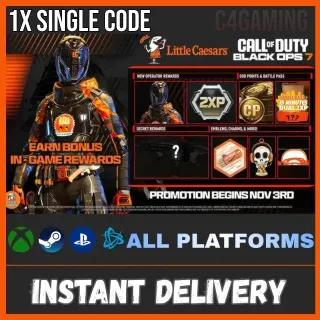 Black Ops 7 - Little Caesars Promo 1x Code ⚡️24/7 INSTANT⚡️