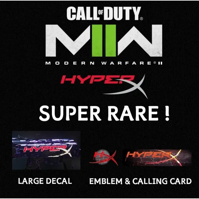 Code MW2 HyperX Bundle Call of Duty Modern Warfare II Game Items