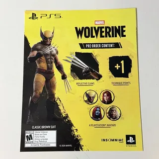 Marvel's Wolverine - Pre-Order Bonus EU PS5 Key