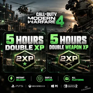 Call of Duty Modern Warfare 4 - 5 Hours Double XP + 5 Hours Double WXP (legacy codes)
