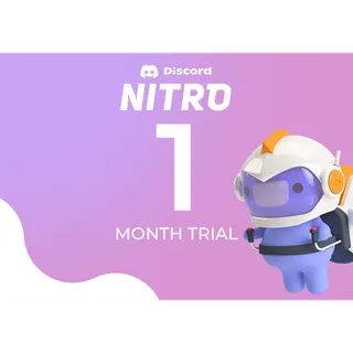 Discord Nitro - 1 Month Trial Subscription (ONLY FOR NEW ACCOUNTS) 