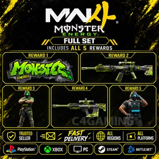 Call Of Duty Modern Warfare 4 Monster Energy Full Set Codes Operator Skins + MORE