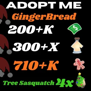 GingerBread Bucks AgeUp potions Tree Sasquatch - Adopt me