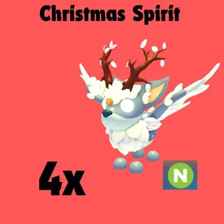 CHRISTMAS SPIRIT NEON 4x- Adopt me