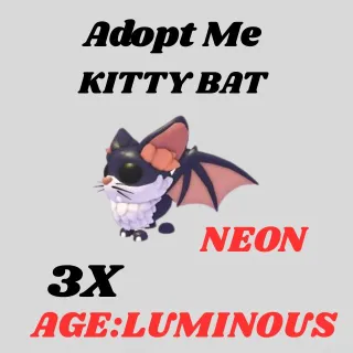 kitty bat NEON3x - Adopt me