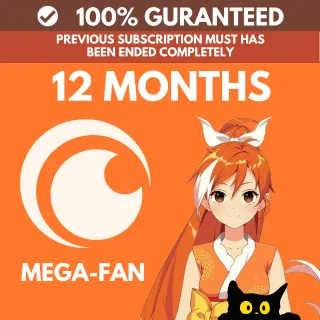 Crunchyroll Mega Fan 12 Months