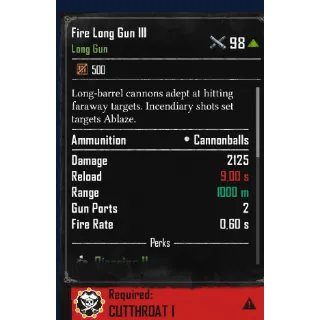 Fire Long Gun III---(Cutthroat)