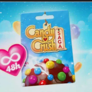 Candy CRUSH GiFT Card Gold Bars And 48h Unlimted Lives