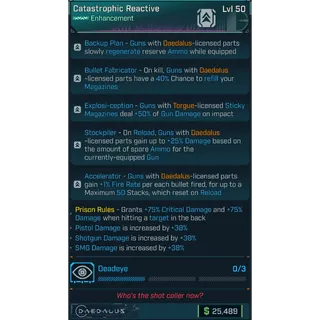 ⭐[PEARLESCENT] L50 ENHANCEMENT (BEST) - DAEDALUS + TORGUE PERKS - PRISON RULES - OVER 20 MODDED STATS!!!⭐