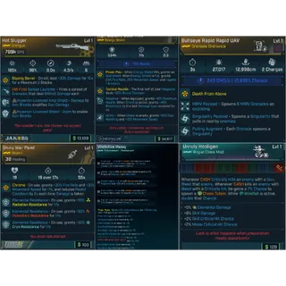 ⭐LVL1 ROGUE LEVELING PACK (C4SH CM MAX ALL SKILLS + 534K SHIELD + GRENADE + REPKIT + ENHANCEMENT + 789K DPS WEAPON)⭐