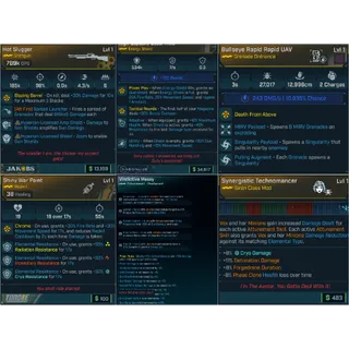 ⭐LVL1 SIREN LEVELING PACK (VEX CM MAX ALL SKILLS + 534K SHIELD + GRENADE + REPKIT + ENHANCEMENT + 789K DPS WEAPON)⭐