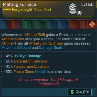 ⭐[MODDED] L50 FORGEKNIGHT (AMON) CLASS MOD - MAX ALL AMON SKILLS - +12 PERKS - TONS OF MODDED STATS⭐