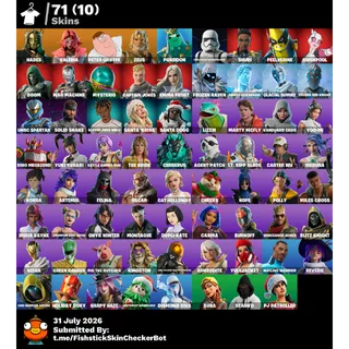 💎 71 SKIN FORTNITE ACCOUNT | LEVEL 2099 | PETER GRIFFIN + DOOM | ALL PLATFORMS