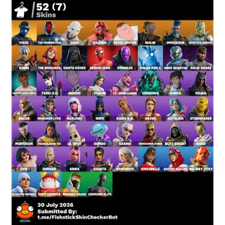 💎 FORTNITE ACCOUNT 52 SKINS! FIXER + FOUNDATION + SPECTRA KNIGHT 
