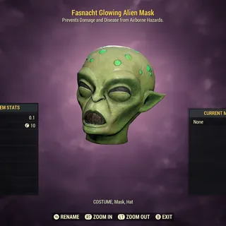Glowing Alien Mask