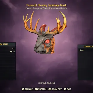Glowing Jackalope Mask