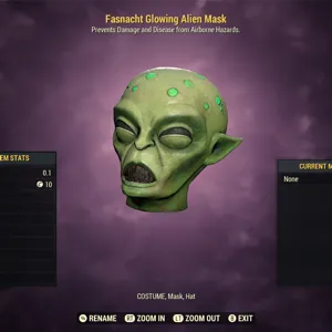 Glowing Alien Mask