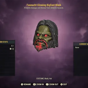 Glowing Bigfoot Mask