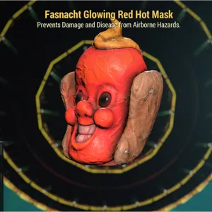Glowing Red Hot Mask