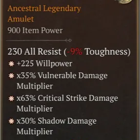 4GA Legendary Amulet S13
