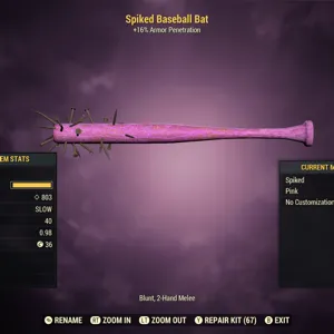 Pink Baseball Bat 45