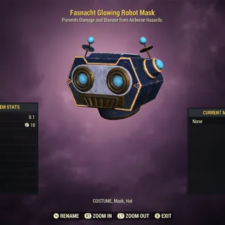 Glowing Robot Mask