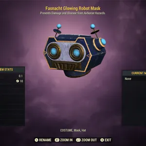 Glowing Robot Mask