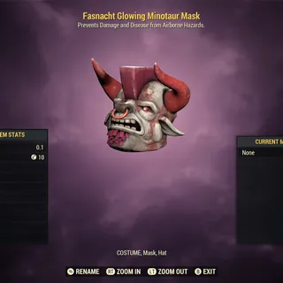 Glowing Minotaur Mask