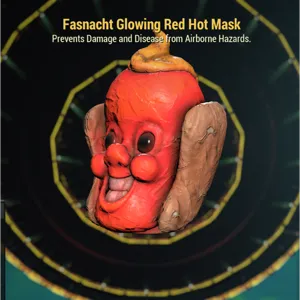Glowing Red Hot Mask