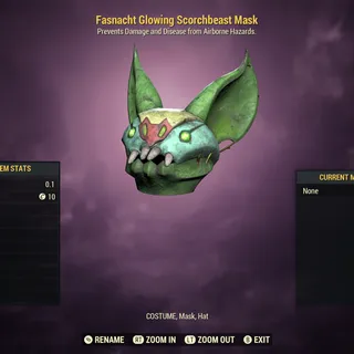 Glowing Scorchbeast Mask