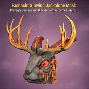 Glowing Jackalope Mask