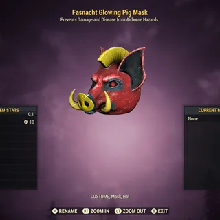 Glowing Pig Mask