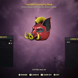Glowing Pig Mask