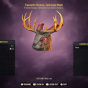 Glowing Jackalope Mask