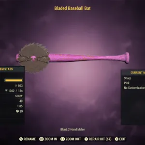 Pink Baseball Bat 45