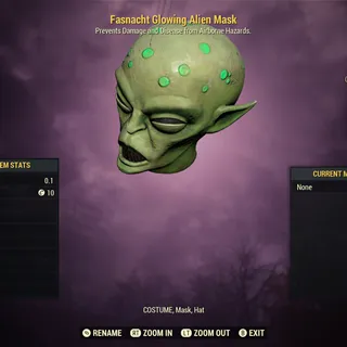 Glowing Alien Mask