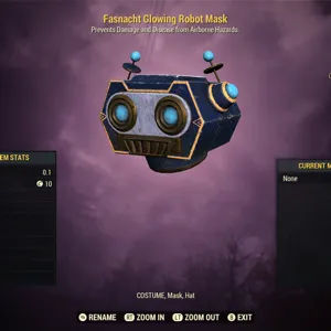 Glowing Robot Mask