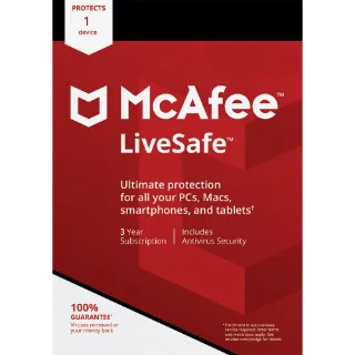  Mcafee Antivirus 1 Year 1 Dev Global Software License