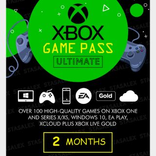 Xbox Game Pass Ultimate Trial - 2 Months XBOX One / Series X|S / Windows 10 Key ONLY FOR NEW ACCOUNTS