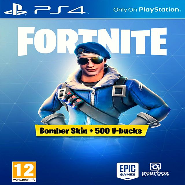 FORTNITE BOMBER SKIN + 500 V-BUCKS EU PS4 CD KEY - PS4 Games - Gameflip