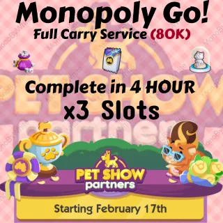 PET SHOW PARTNERS EVENT x3 SLOTS RUSH COMPLETE IN 4 HOURS