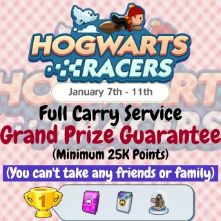 HOGWARTS RACERS FULL CARRY Guaranteed 1st Place, Minimum 25K Points