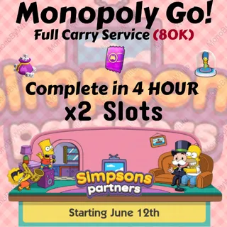 SIMPSONS PARTNERS EVENT x2 SLOTS RUSH COMPLETE IN 4 HOURS