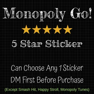Monopoly GO 5 Star Sticker 