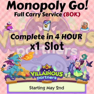 VILLAINOUS PARTNERS EVENT x1 SLOTS RUSH COMPLETE IN 4 HOURS