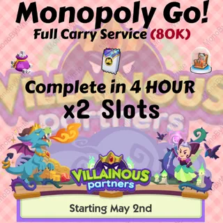 VILLAINOUS PARTNERS EVENT x2 SLOTS RUSH COMPLETE IN 4 HOURS