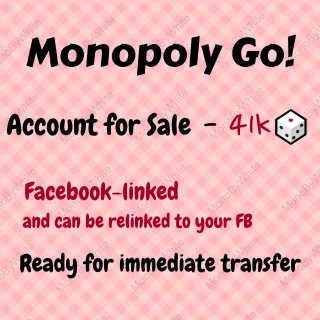 Monopoly Account for Sale — 41k🎲| FB-Linked | Immediate Transfer