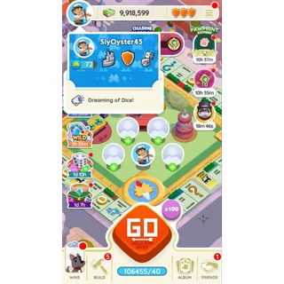 Monopoly Account for Sale — 100k🎲| FB-Linked | Immediate Transfer
