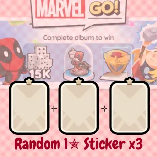 BUNDLE Set Random 1✮ Sticker x3